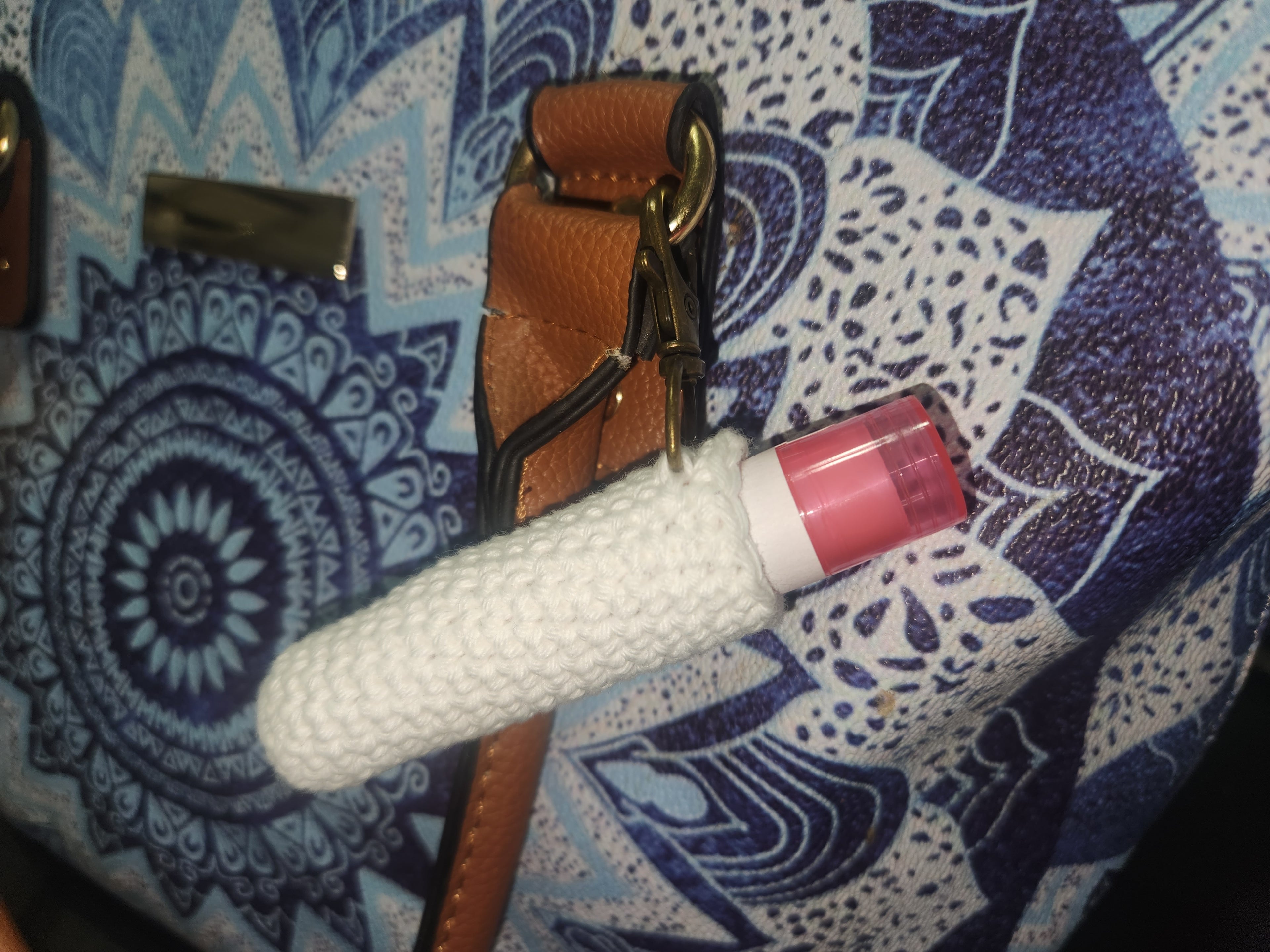 Crocheted Lip Balm Holder